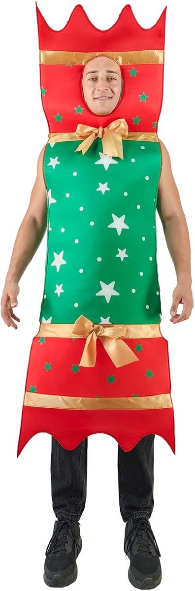 Grappig Cracker Kostuum voor Volwassenen | Fantasie Jurk voor Kerst en Feestelijke Gelegenheden