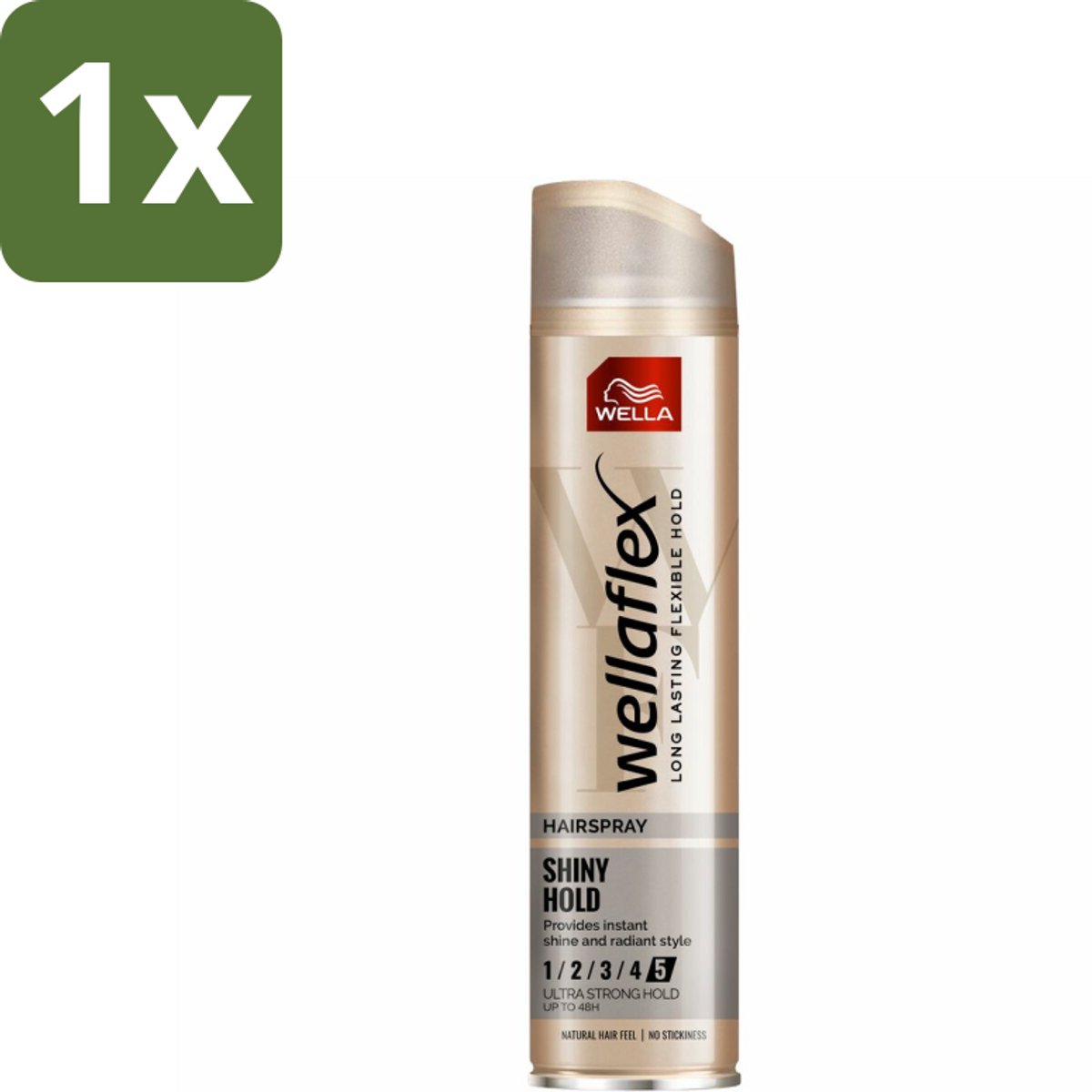 1 x Wella – Flex Shine Ultra Strong – Haarspray – 250 ml - Haarspray - Glansspray - Haar Fixatie - Haar Verzorging - Haar Stralen