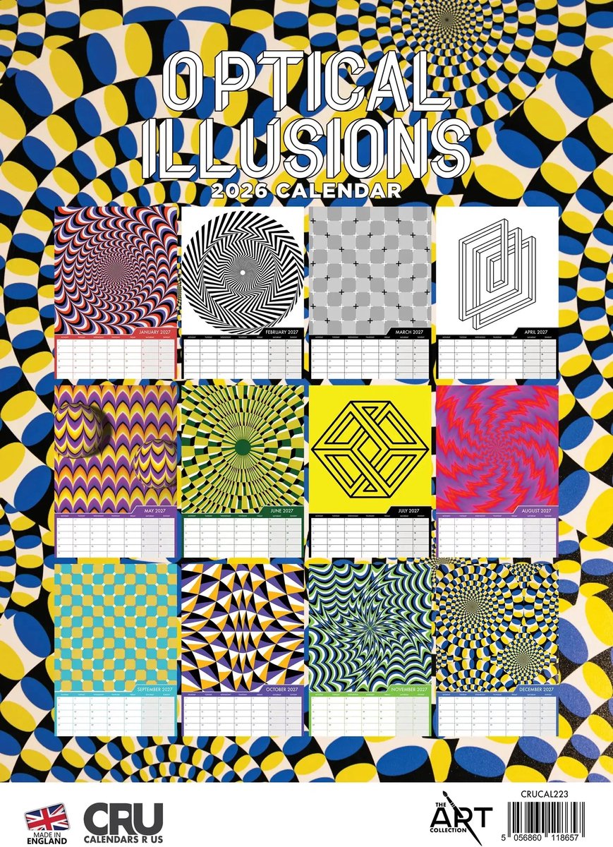 Optische Illusies A3 Kalender 2027