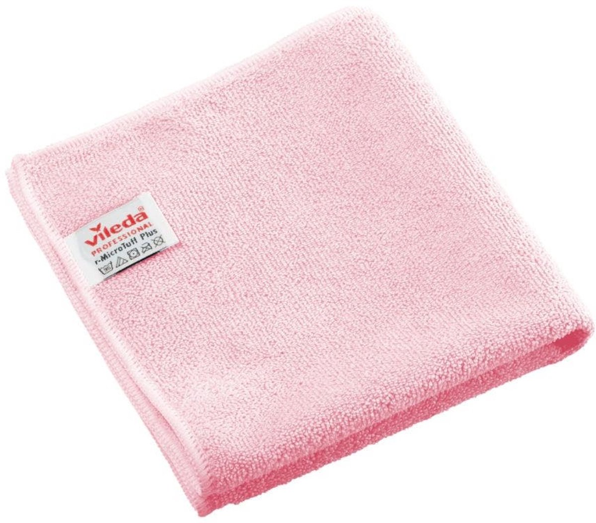Vileda r-MicroTuff Plus microvezeldoekjes 38x38cm 340 grams roze - Pak 5 stuks