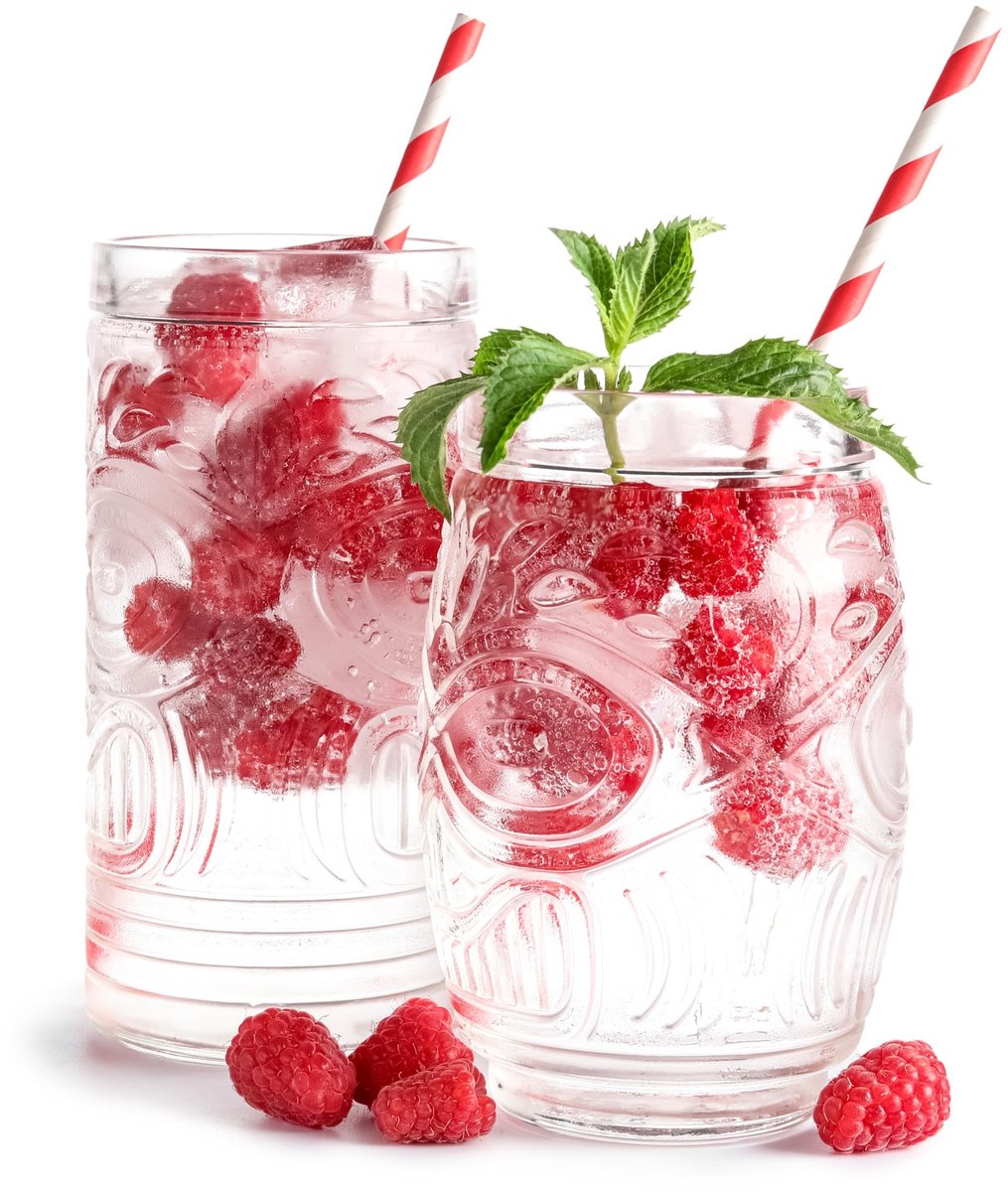 Elzusha - Cocktail Glazen Set - Tiki Friends - 4 Stuks - 490ml - Transparant