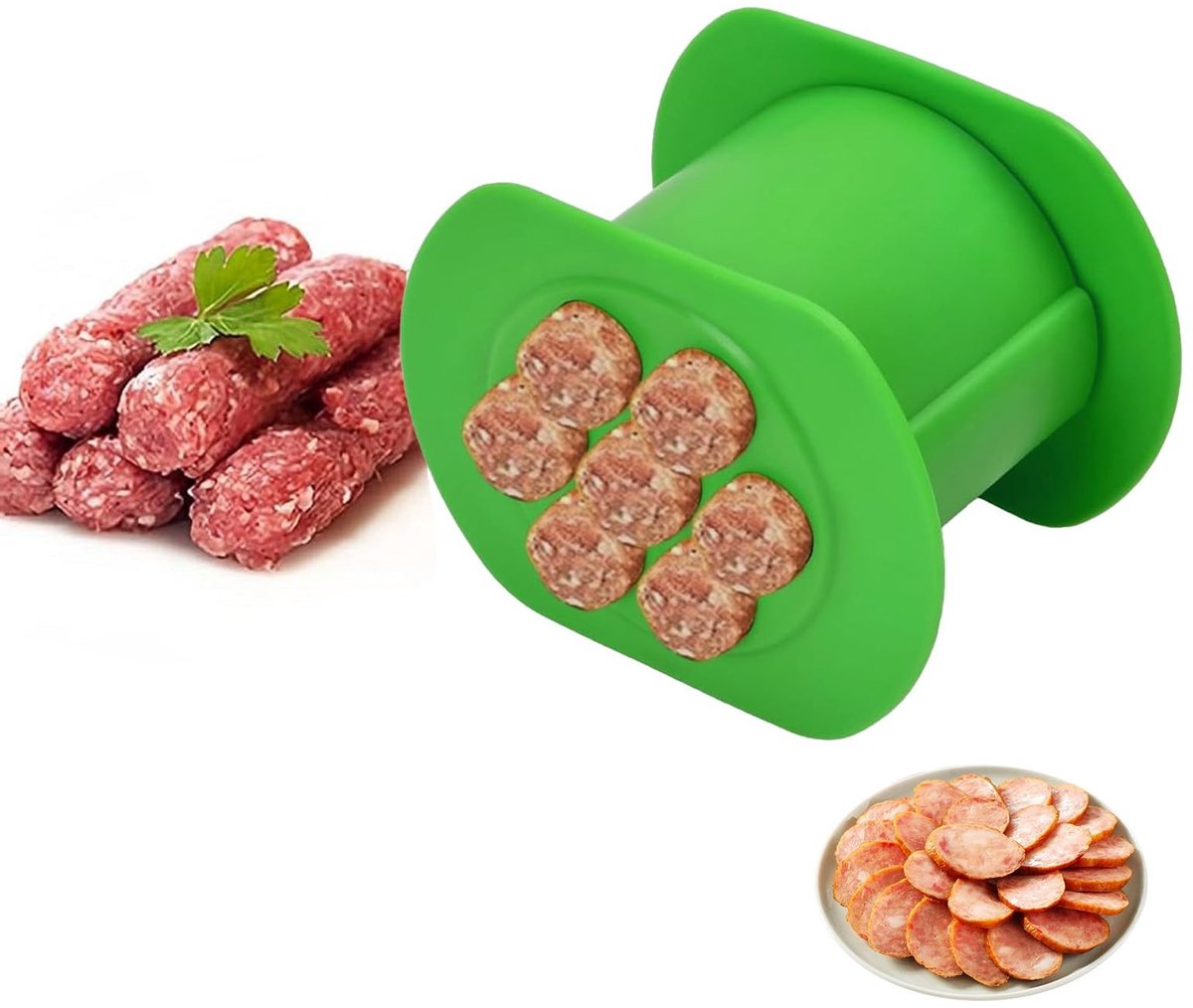 Elzusha - Cevapcici Maker met 7 Gaten voor Thuisgebruik