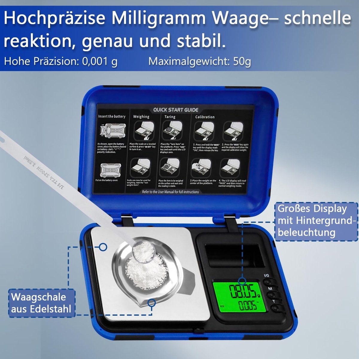 Elzusha - Digitale Milligram Weegschaal met LCD Display