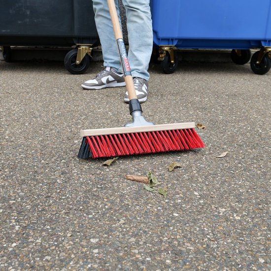 Talen Tools - X-bezem - Buiten - 40 cm - Rood/Zwart - Zonder steel van Talen Tools — afbeelding 2