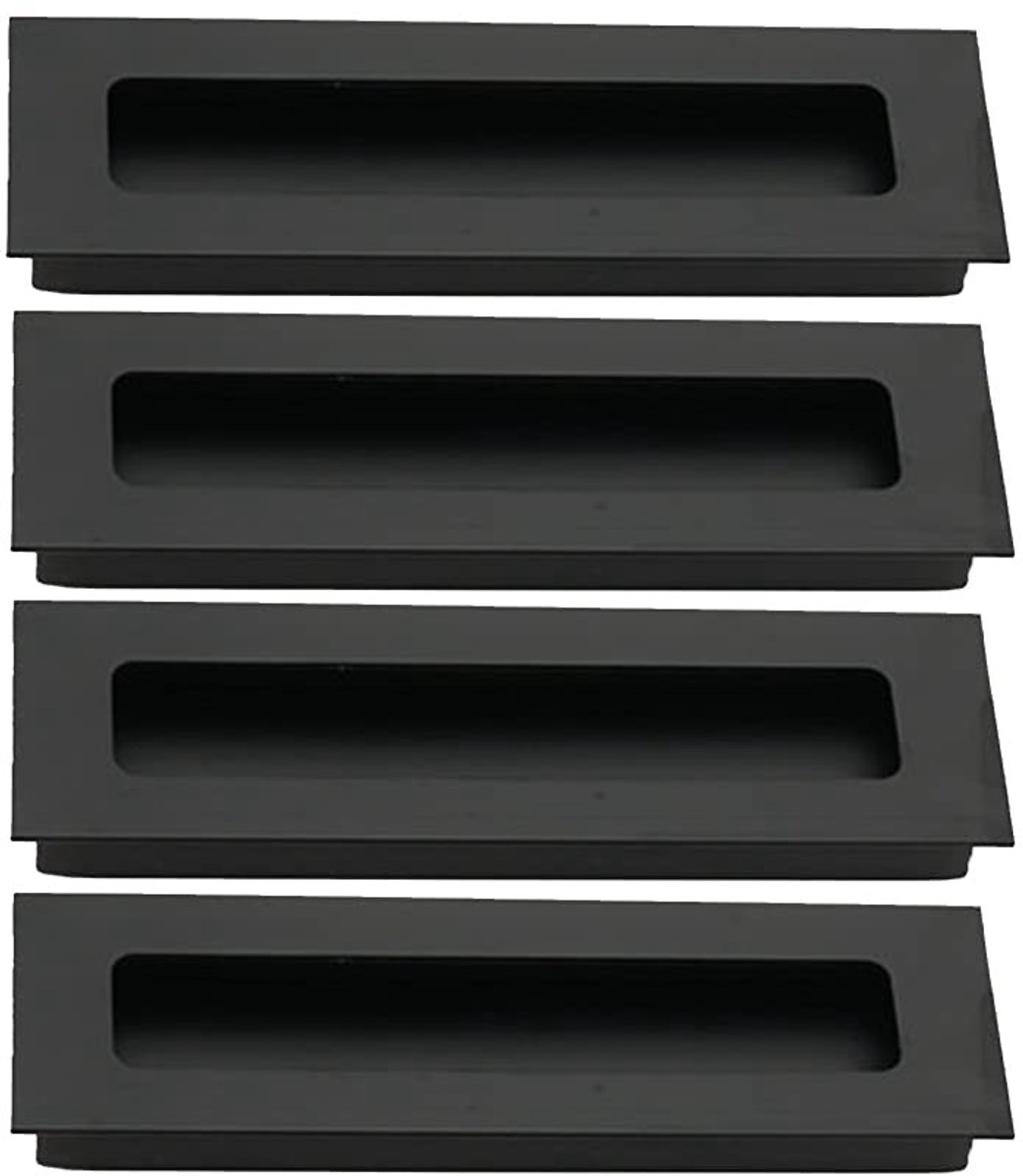 Elzusha - Set van 4 Rechthoekige Flush Deurgrepen voor Sliding Doors