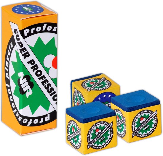Biljartkrijt - Keukrijt - Precisie Schoten - Gelijkmatige Verdeling - 3 stuks - Blauw — afbeelding 3