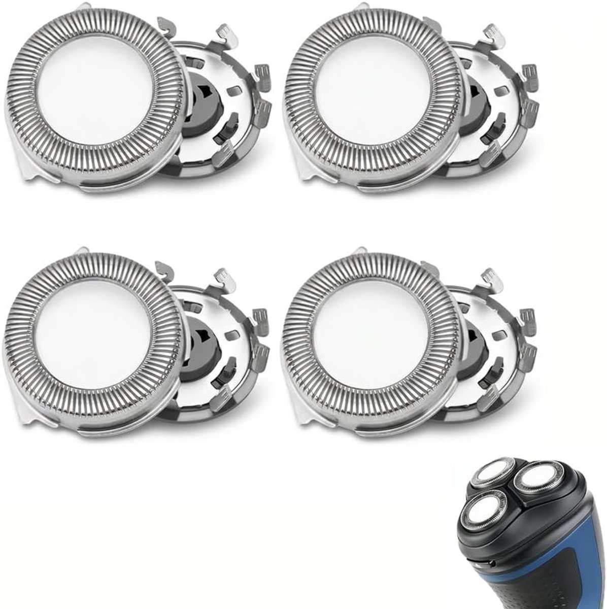 Vervangende Scheerkoppen voor Philips Series 3000, 2000 en 1000 - Precisie Scheeraccessoires voor Mannen, 3 Stuks