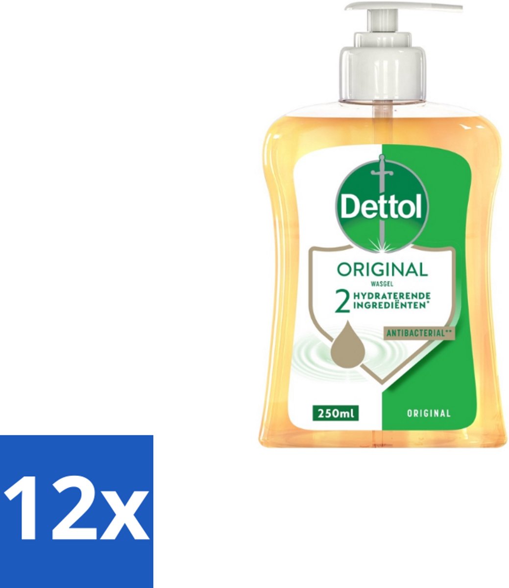 12 x Dettol Handzeep Original 250 ml - Handzeep - Hygiëne - Antibacterieel - Hydratatie - Huidverzorging