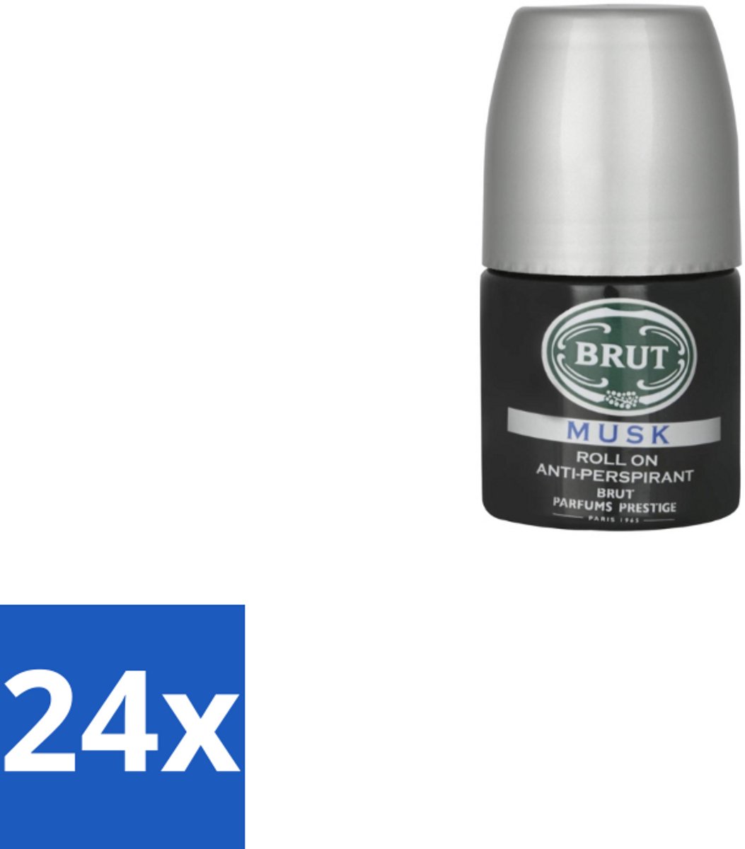 Brut – Deodorant Roller – Musk - 50 ml - Voordeelverpakking - 24 stuks