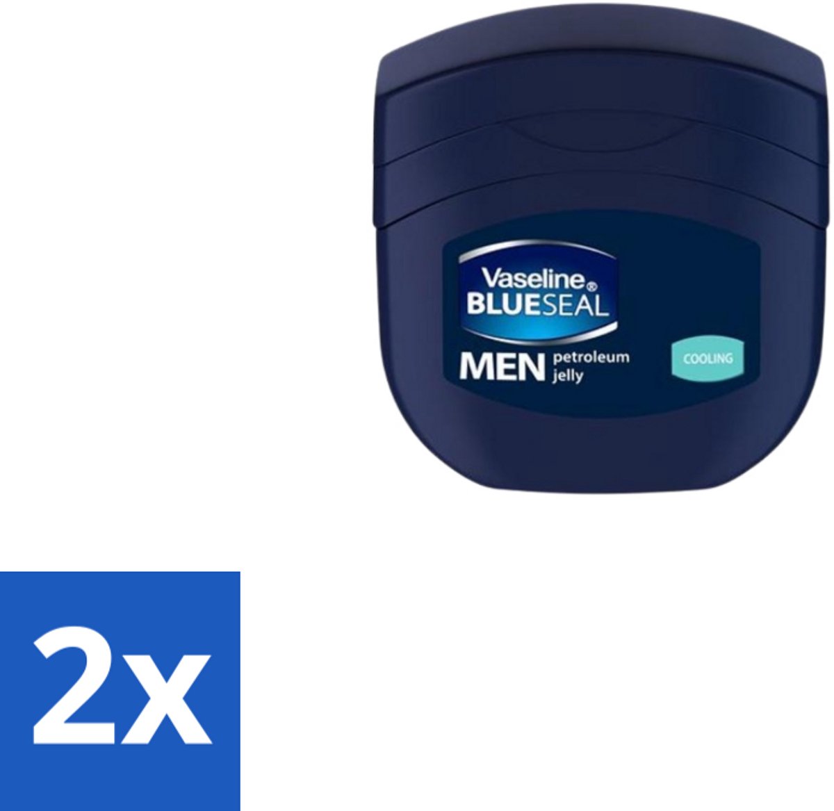 2 x Vaseline Men – Petroleum Jelly – Cooling – 250 ml - Koelend - Verkoelend - Huidverzorging - Mannelijke Huid - Droge Huid