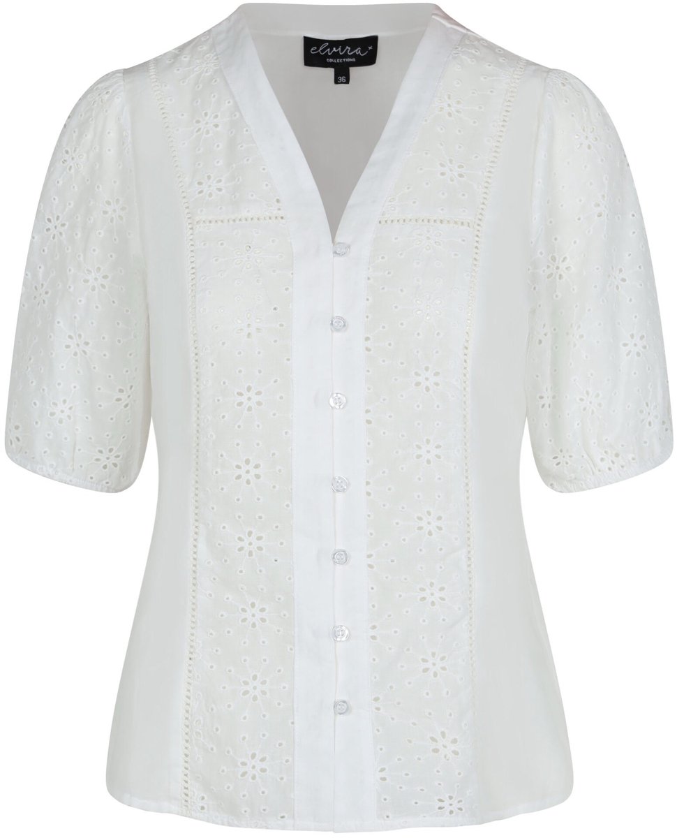 Elvira blouse Romy - Offwhite