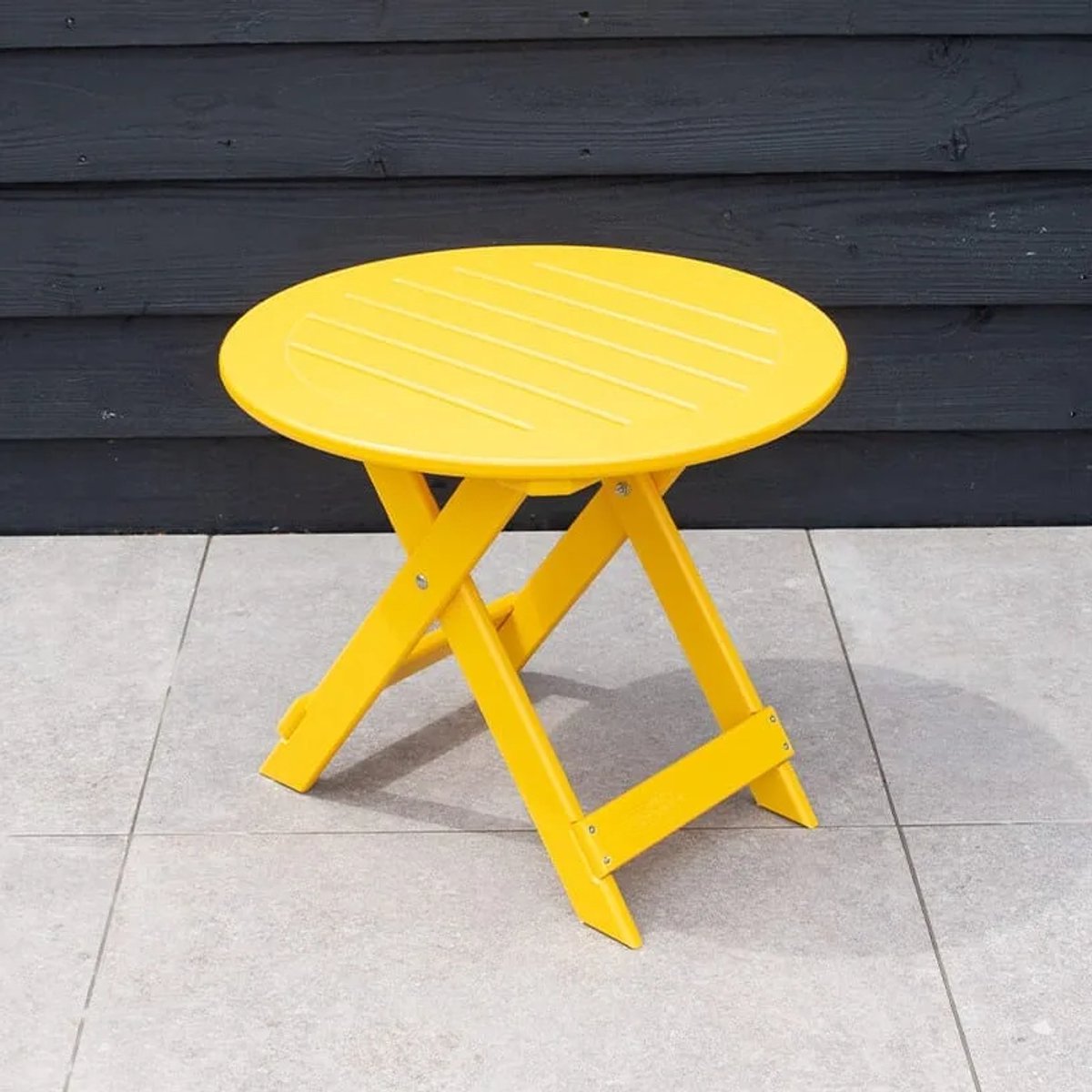 Originele Adirondack Bijzettafel | Kunststof | Geel | Side Table | Binnen 2-5 werkdagen geleverd | 10 jaar garantie | Canada Comfy Chair