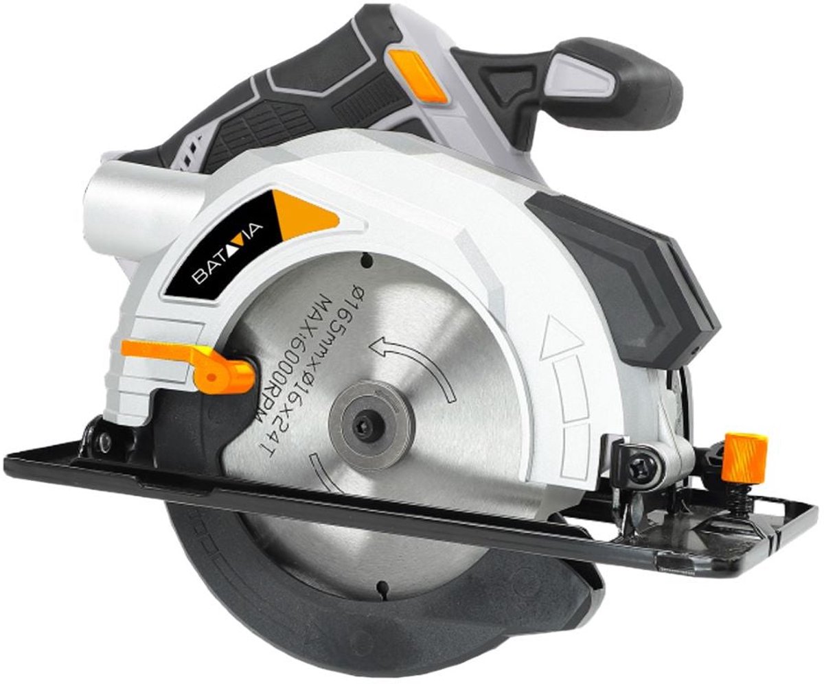 Batavia Accu 18V Cirkelzaag 165mm - Excl. Accu en Oplader - Maxxpack