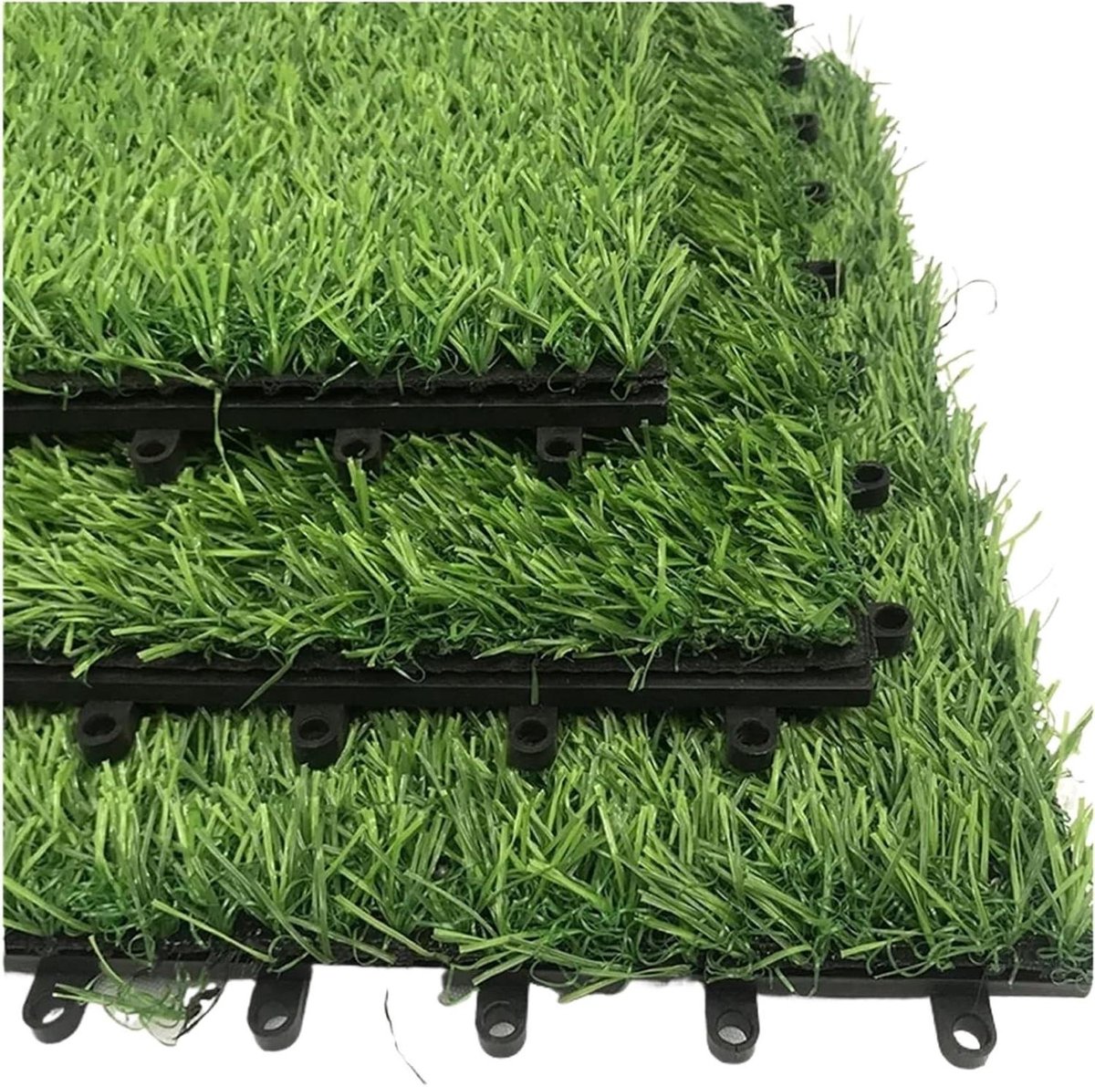 Kunstgras Tegels - Grasmatten - Buitenruimte Aankleden - In elkaar grijpend ontwerp - 100x100 cm - Groen