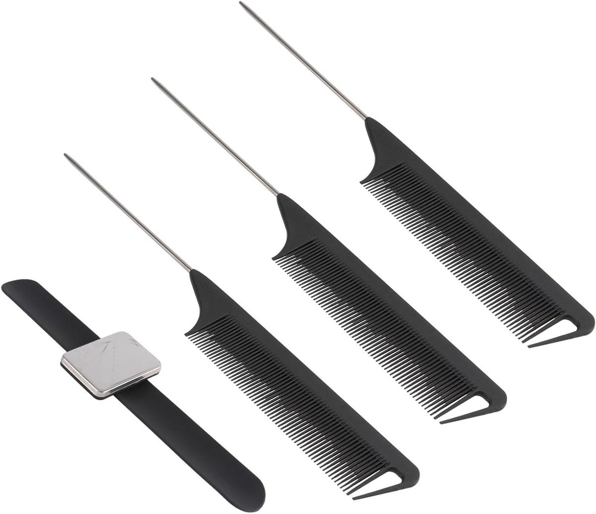 Kappers Gereedschap Set - Naald Houder - Haar Styling - Magnetische Polsband - 23.4 cm - Zwart