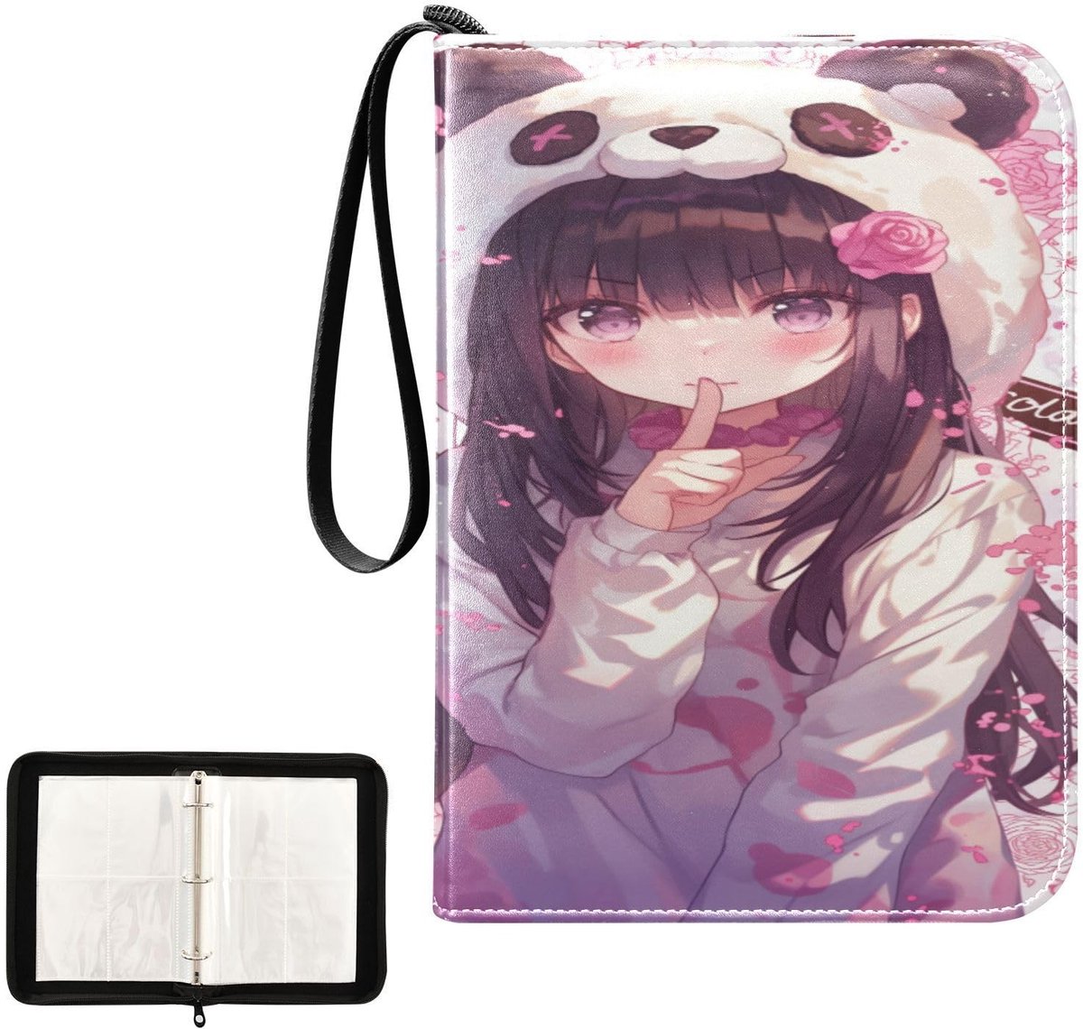Elzusha - Chocolade Panda Anime Kaart Album voor 400+ Kaarten