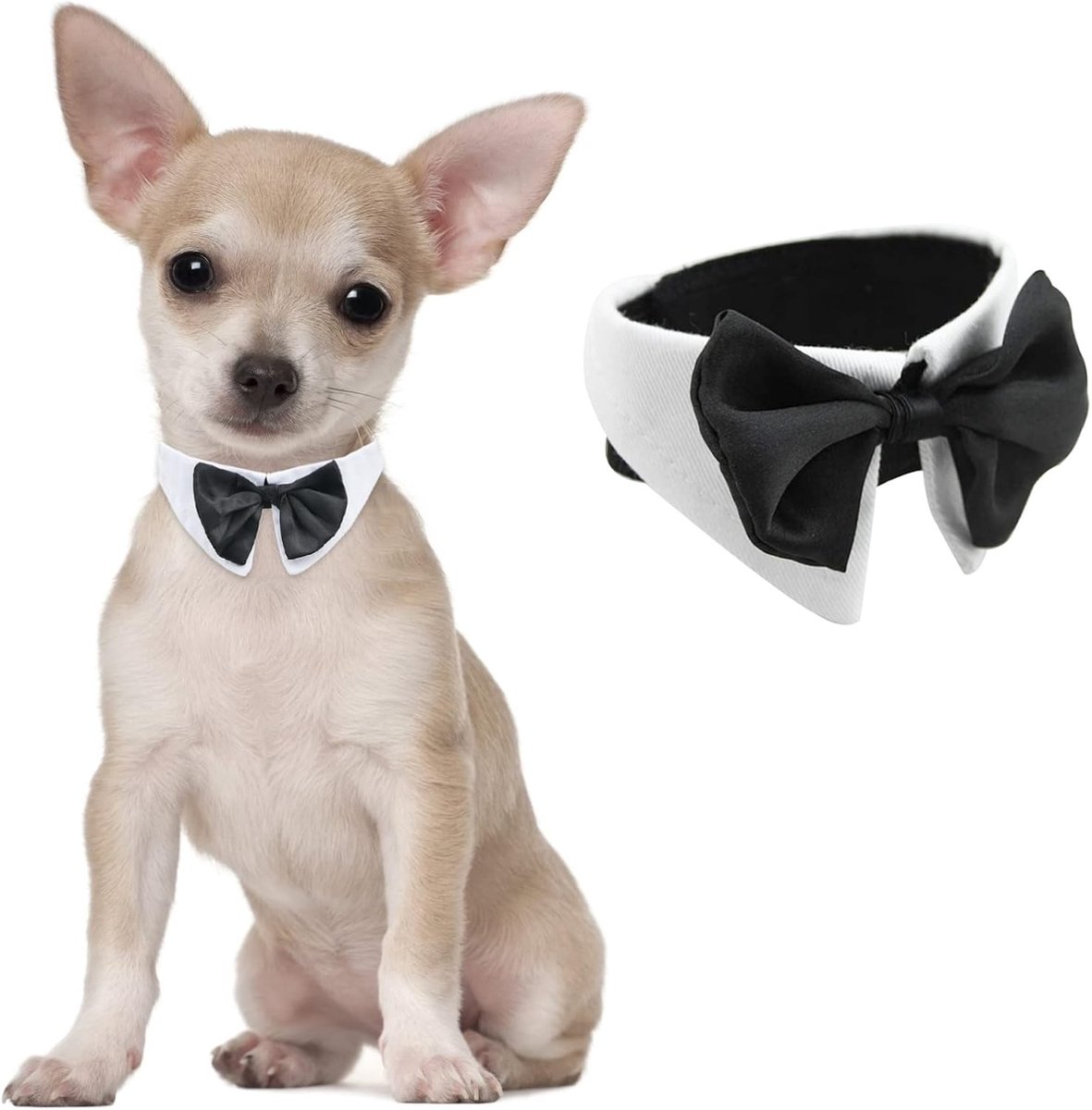 Formele Hondenstrik, Verstelbare Witte Strik voor Honden en Katten, Perfect voor Bruiloften en Verjaardagen, Dierlijke Kostuums en Accessoires