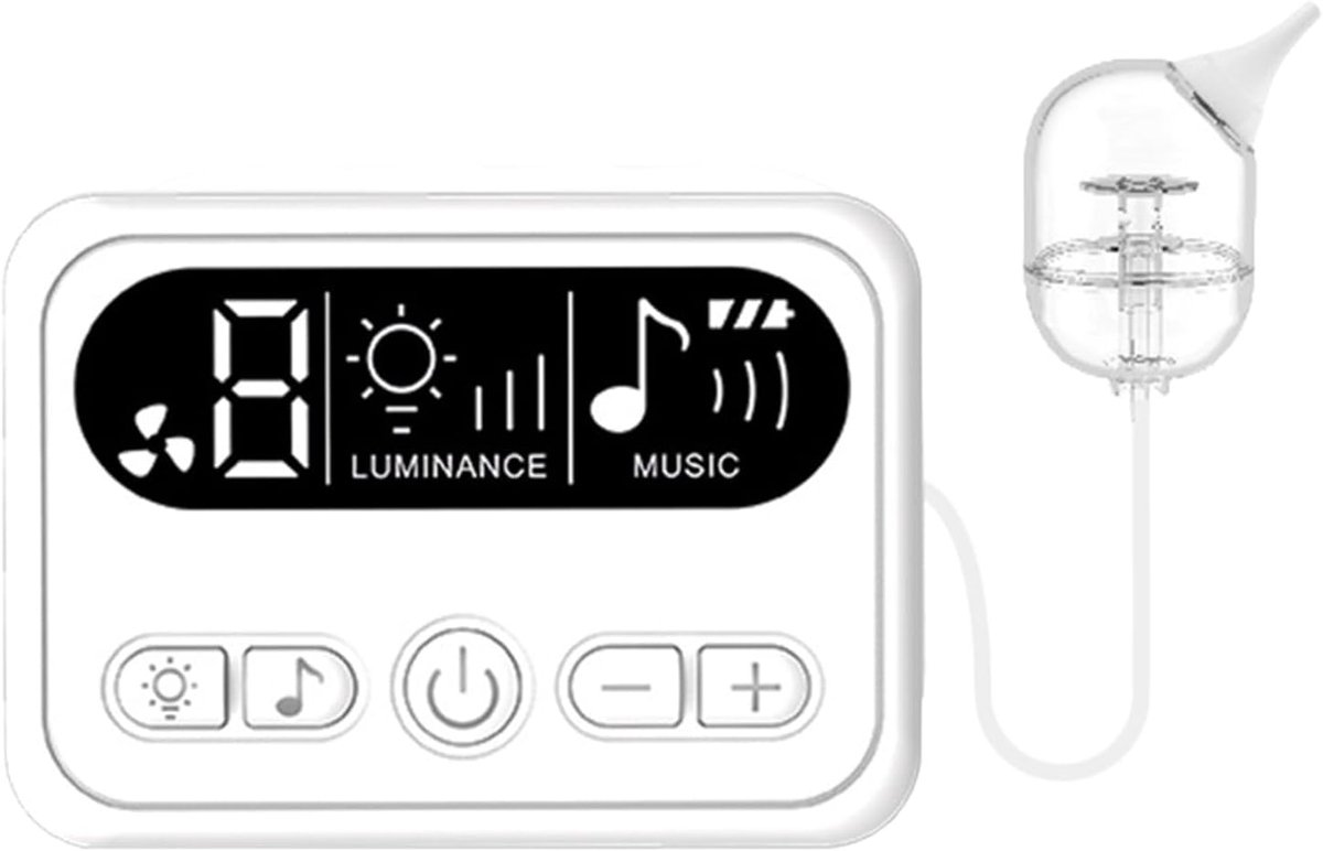 Elektrische Baby-neusreiniger – Elektrische Neusaspirator – Neusaspirator voor Baby – Comfortabele Baby-neusreiniger – Elektrisch met 3 Zuigstanden – Zachte Verzorging – Neusaspirator voor Baby
