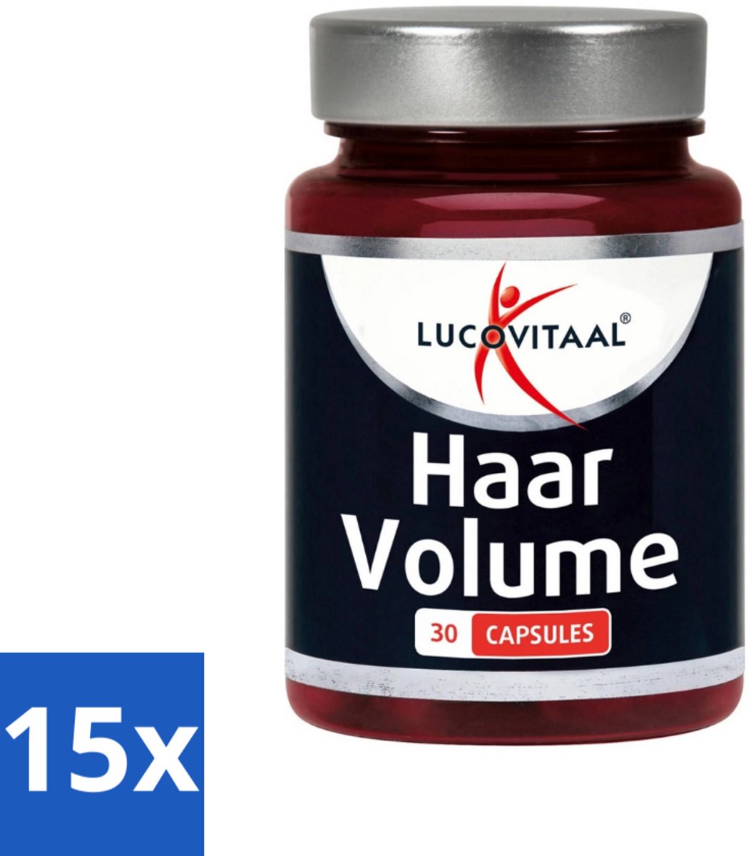 15 x Lucovitaal - Supplement - Haar Volume - 30 Capsules - Haar Groei - Haar Volume - Haar Kracht - Haar Pigmentatie - Haar Bescherming