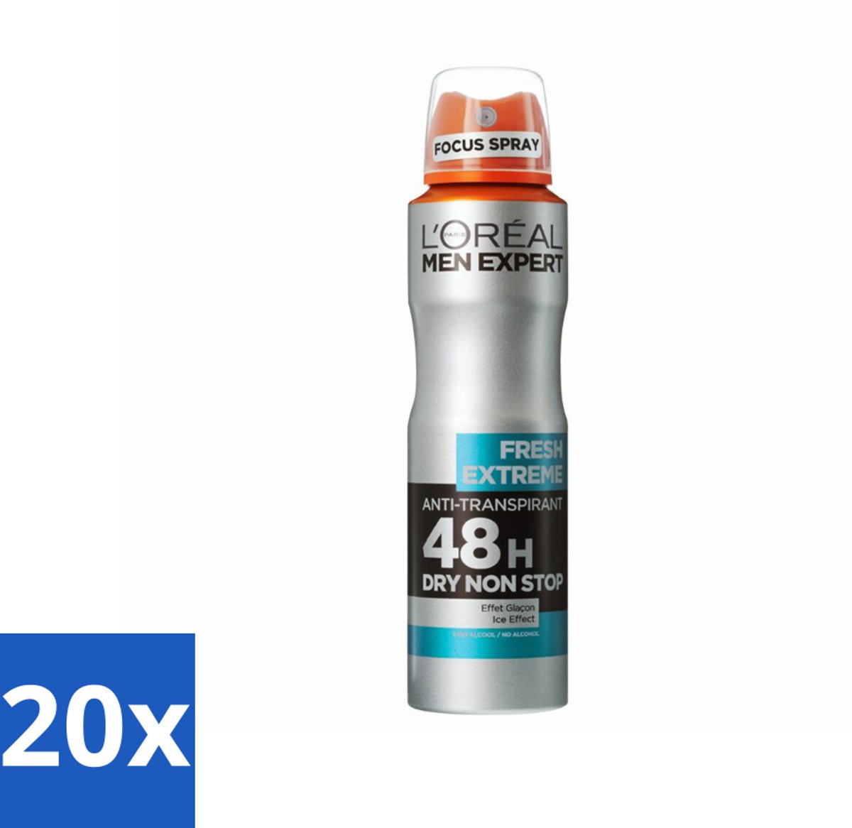 L'Oréal Men Expert Deodorant Spray Fresh Extreme 150 ml - Bulkverpakking - 20 stuks