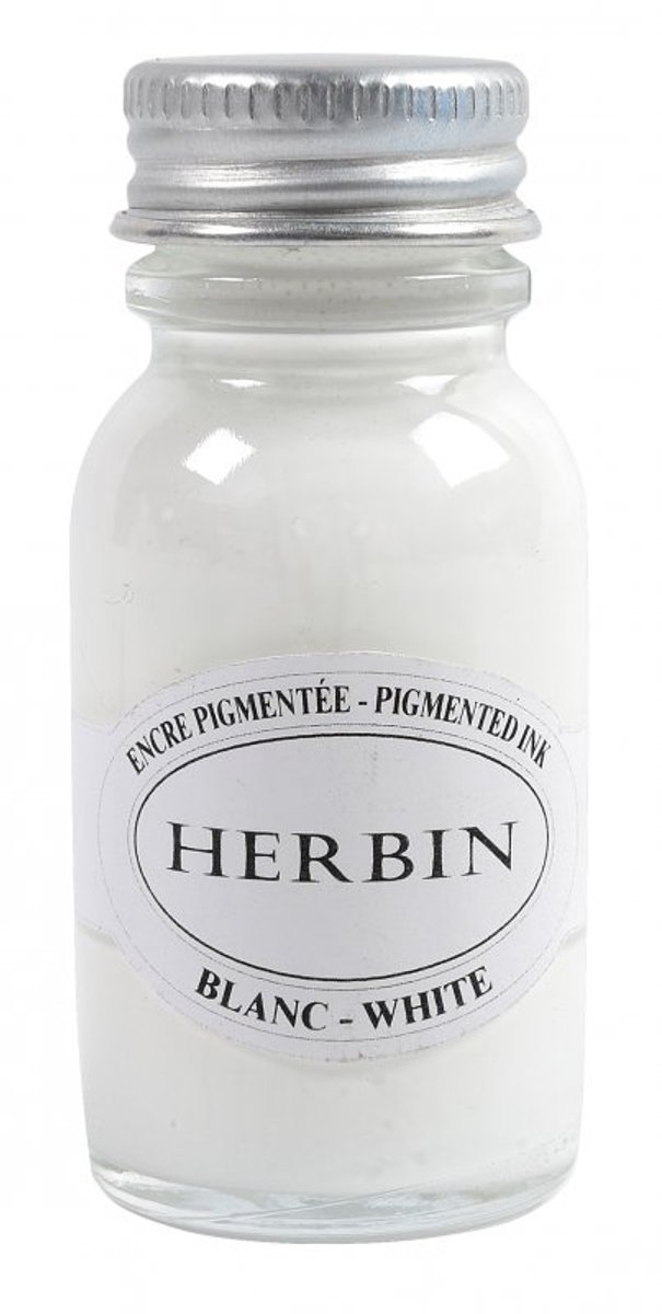 Herbin Pigmented Ink 15 ml. - White