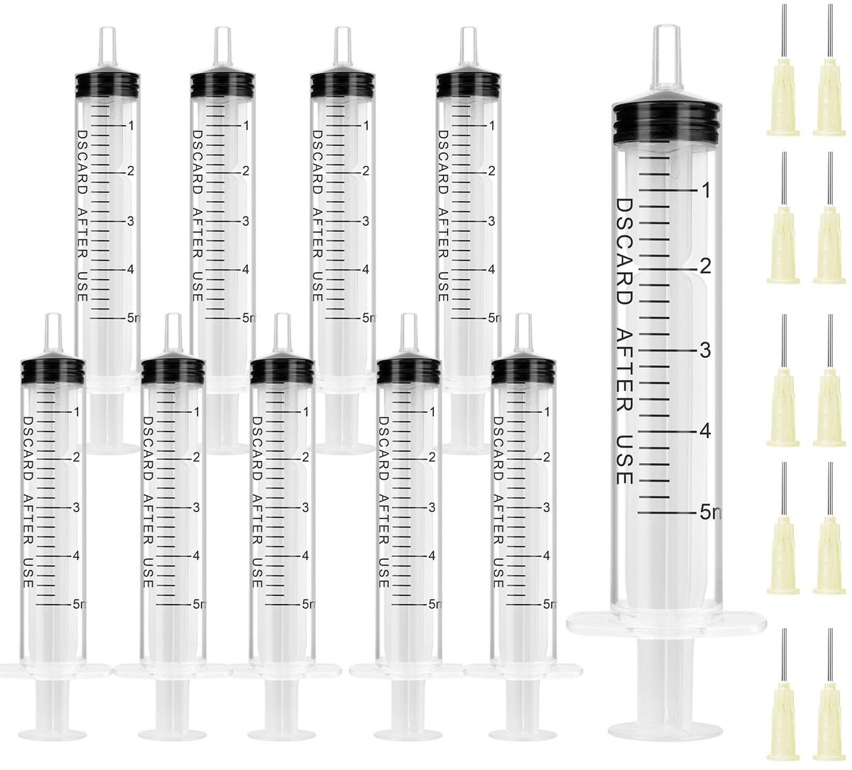 Solidchoice - 10 Stuks Herbruikbare Spuiten met Stompe Naald