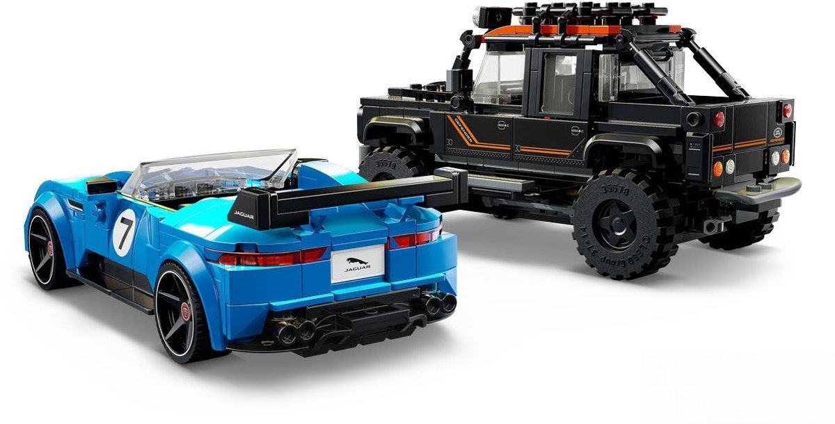 LEGO Speed Champions Jaguar Project 7 en Land Rover Defender Auto Bouwpakket voor Kinderen 77264 — cadeau in Spellen & Speelgoed - foto 8