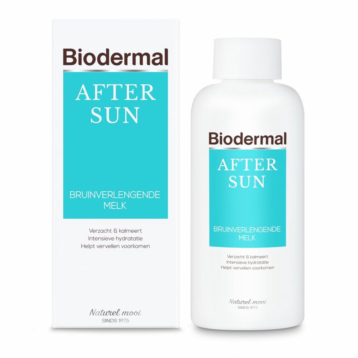 Bol.com Biodermal After Sun Bruinverlengende melk, 200 ml - Aftersun melk, Verzacht en Kalmeert, Intensieve hydratatie, Helpt ve... aanbieding