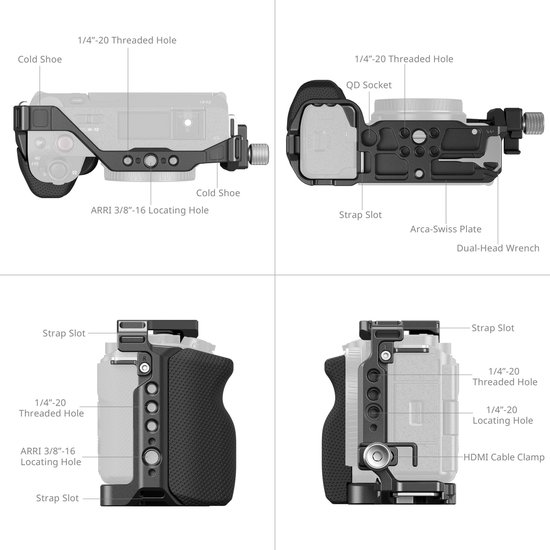 SmallRig - 4257B Cage Kit voor Sony ZV-E1 — afbeelding 5