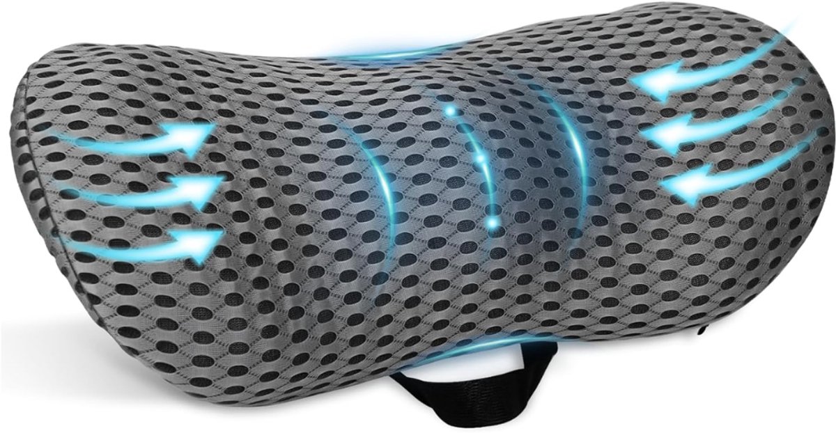 ZRNS® Rugkussen Bank - Rugsteun voor in Bed - Lendekussen Onderrug - Memory Foam