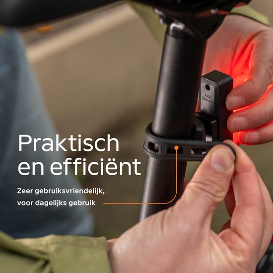 AXA Niteline 300 fietsverlichting set - Oplaadbare LED fietsverlichting voor- en achterlicht - USB‑C - krachtige verlichting voor donkere stedelijke omgevingen — afbeelding 3