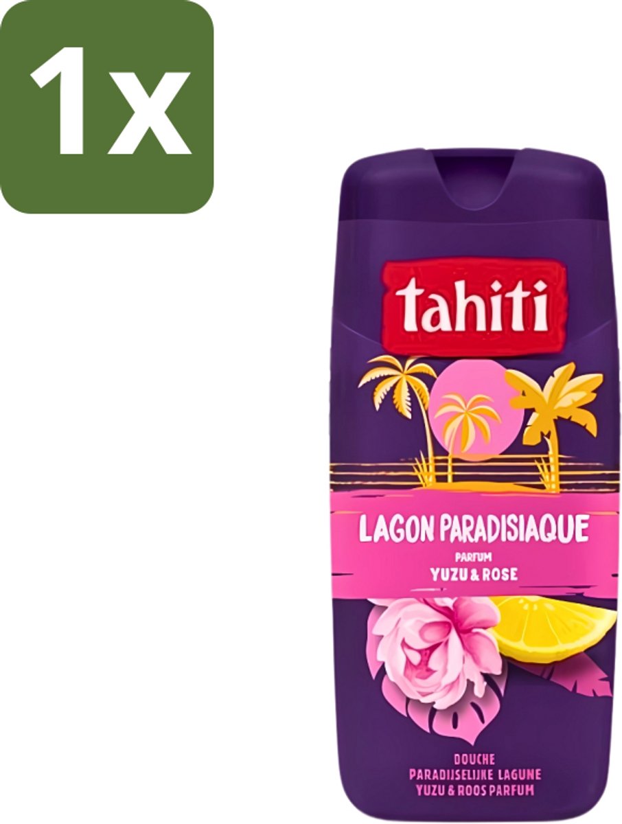 Tahiti - Douchegel - Paradijselijke Lagune - Yuzu & Rose - 315 ml - 1 stuk