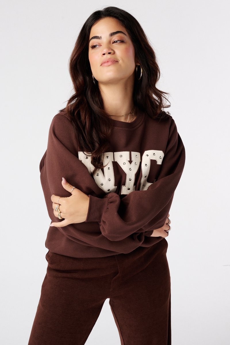 MS Mode Trui Sweater met tekst