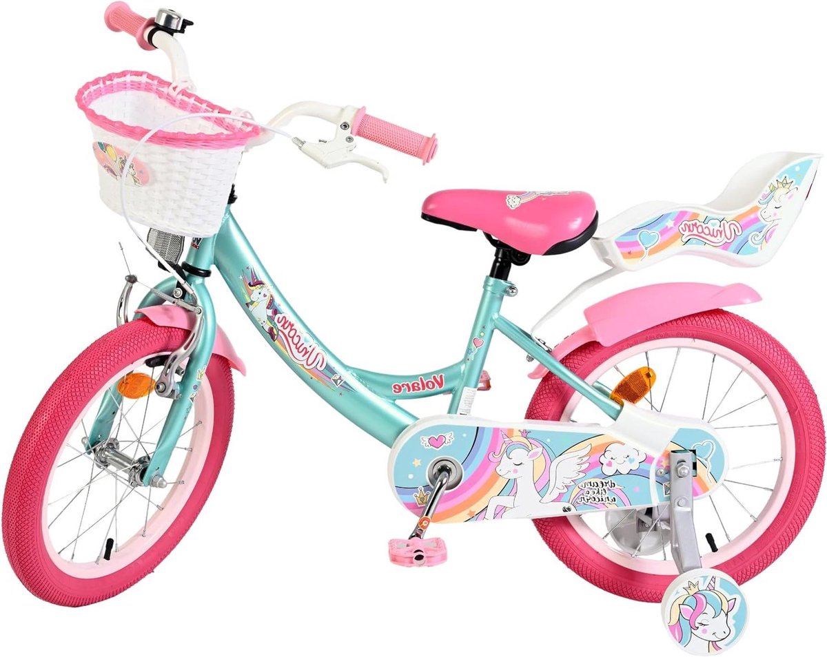 Kinderfiets Meisjesfiets Leren fietsen Handrem en terugtraprem 40 cm Groen