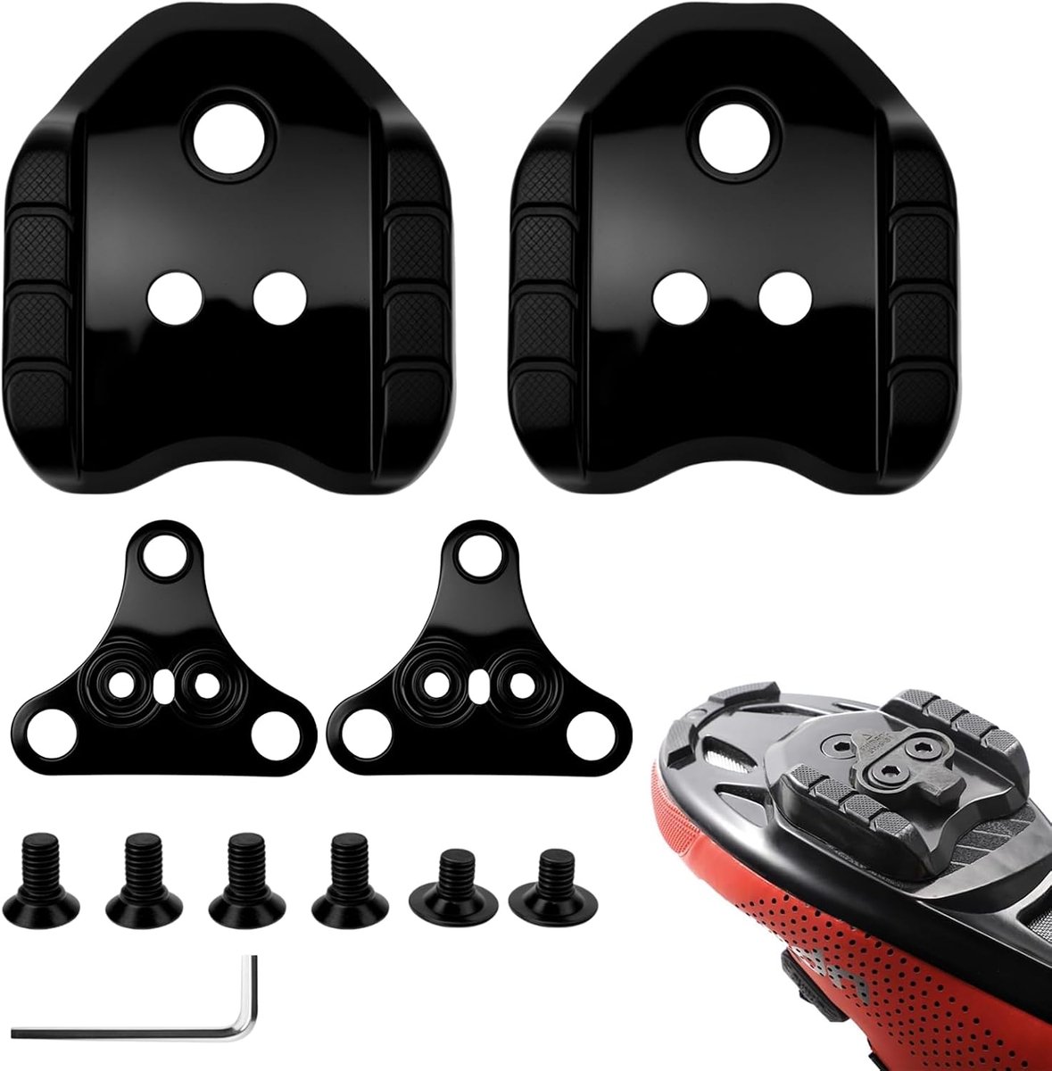 Compatibel met SPD platenadapter SM-SH41 fietsschoen Cleats voor racefiets MTB pedalen 3-gaats platen fietspedal adapter noppen converter