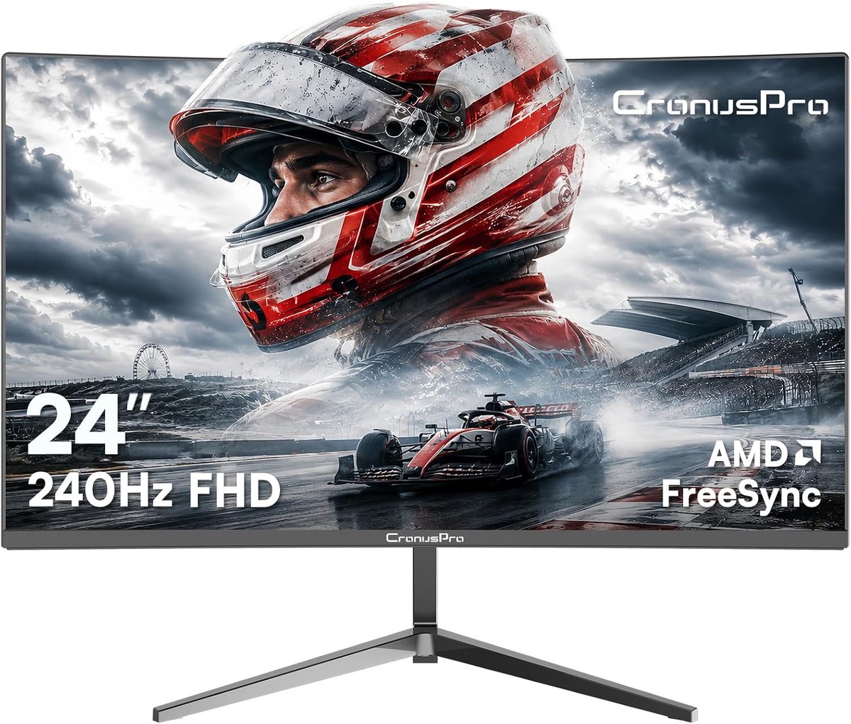 Curved Gaming Monitor 24 Inch - 240Hz FHD - 1ms MPRT - Perfect voor competitieve games - ShopVlot