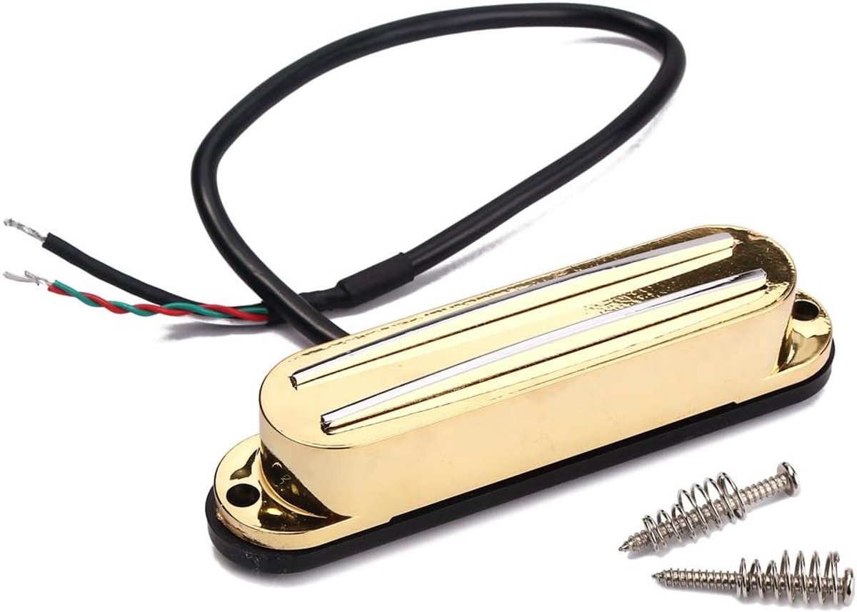 Dual Hot Rail Humbucker Pickup Single Coil Gitaarpickup Geschikt voor TL Strat Squier Tele Elektrische Gitaar, Goud