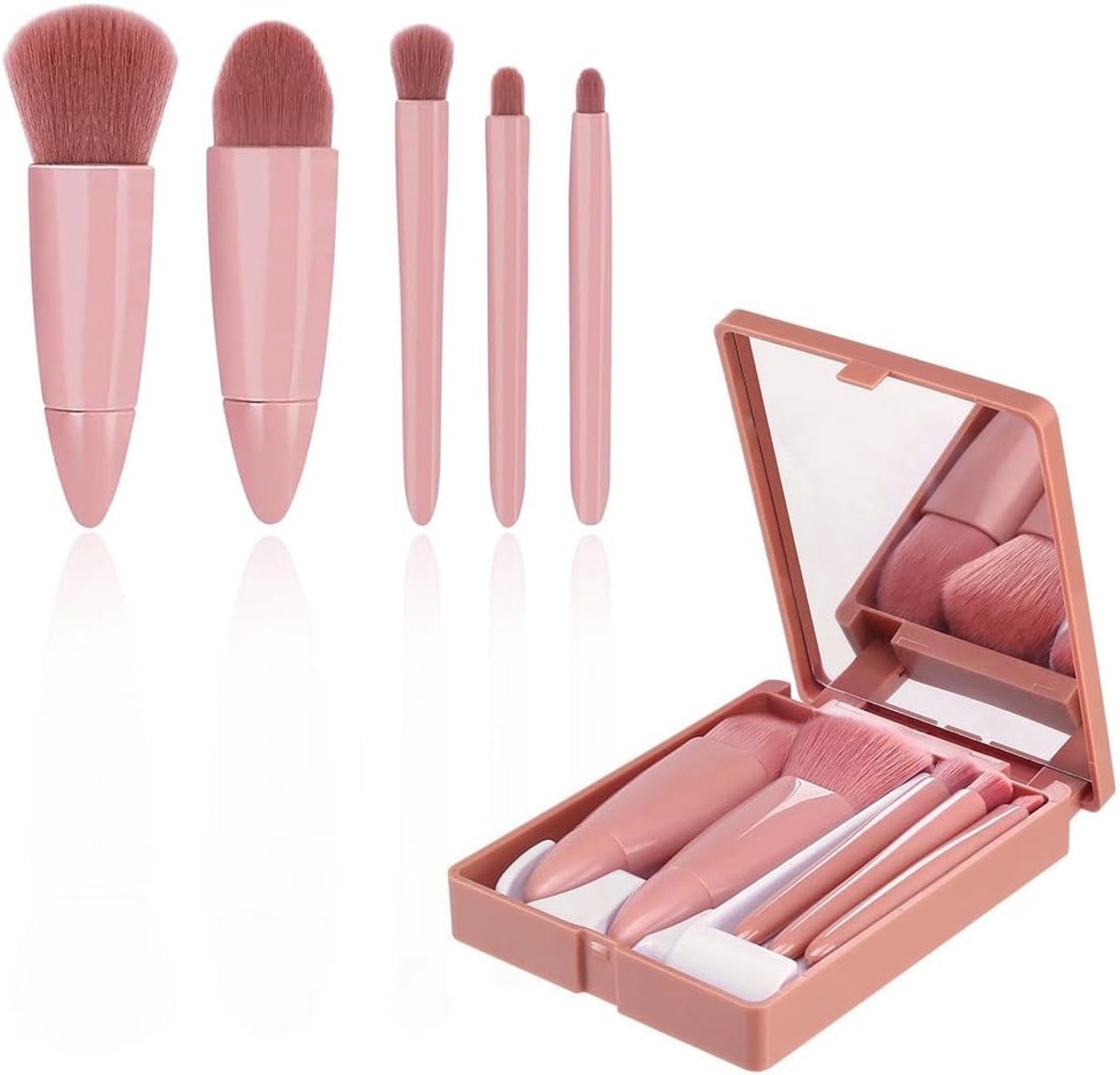 make-upkwasten, 5 make-upkwasten, contourkwasten, foundationkwast, voor een perfecte make-up