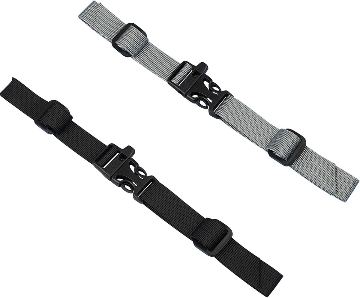 2 stuks zwarte verstelbare borstriem, rugzak-borstriem, snelsluiting, rugzak-borstband voor outdoor-joggen en wandelen, zwart, Eenvoudiger