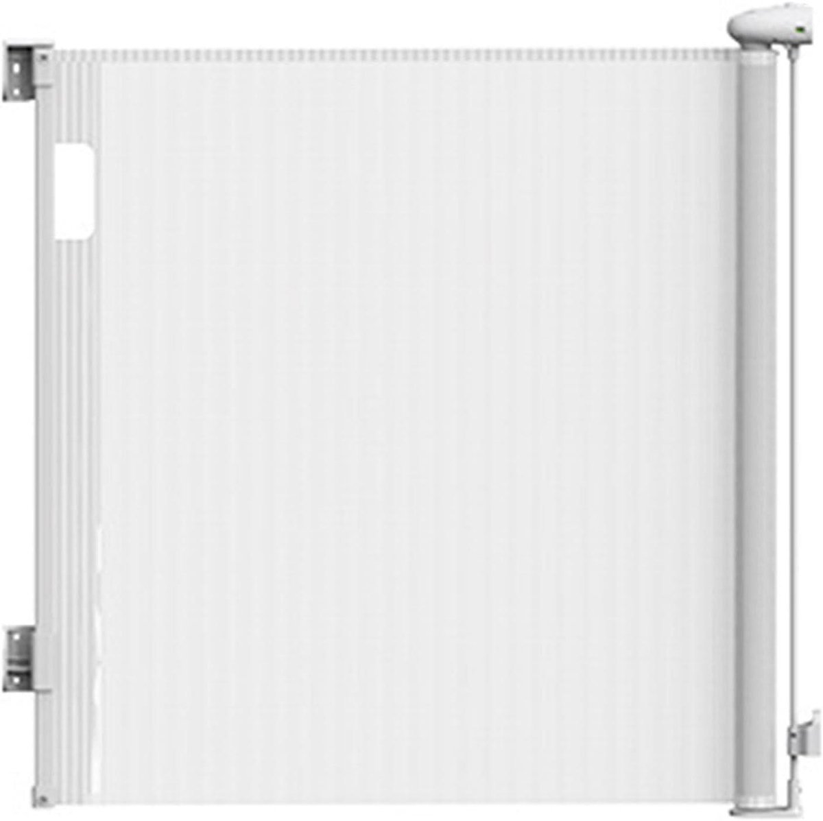 Hondenhek Intrekbaar - Hondenbarrière Veiligheid - Huisdieren Binnenhouden - Eén Hand Bediening - 180x86 cm - Wit