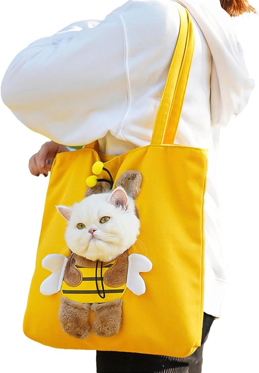 Hondentas Carrier - Draagbare Kitten Portemonnee - Reizen met Huisdier - Ademend Ontwerp - 44 x 11 x 4 cm