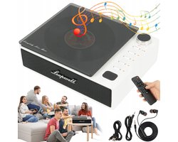 Draagbare CD-speler Bluetooth - 7-in-1 CD USB FM AUX Optisch - 4000mAh & 4,5 Uur Speeltijd - 2.0 Stereo & Retro Design - Voor Thuis, Kantoor & Kamperen