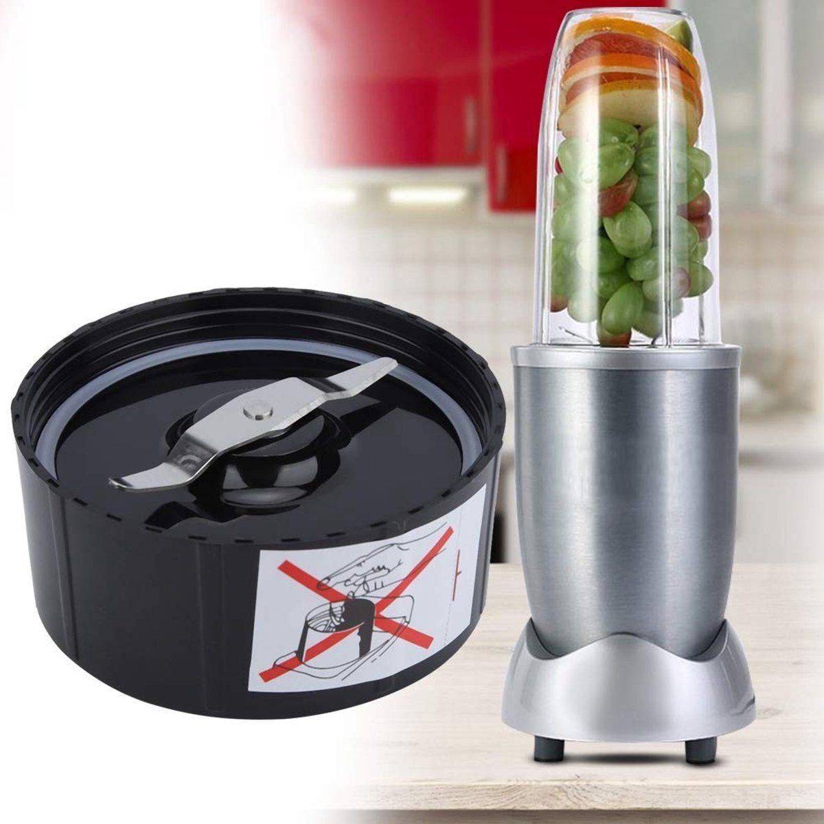 Omgoods Vervangende Blade Set voor Blender met Kruis en Platte Messen