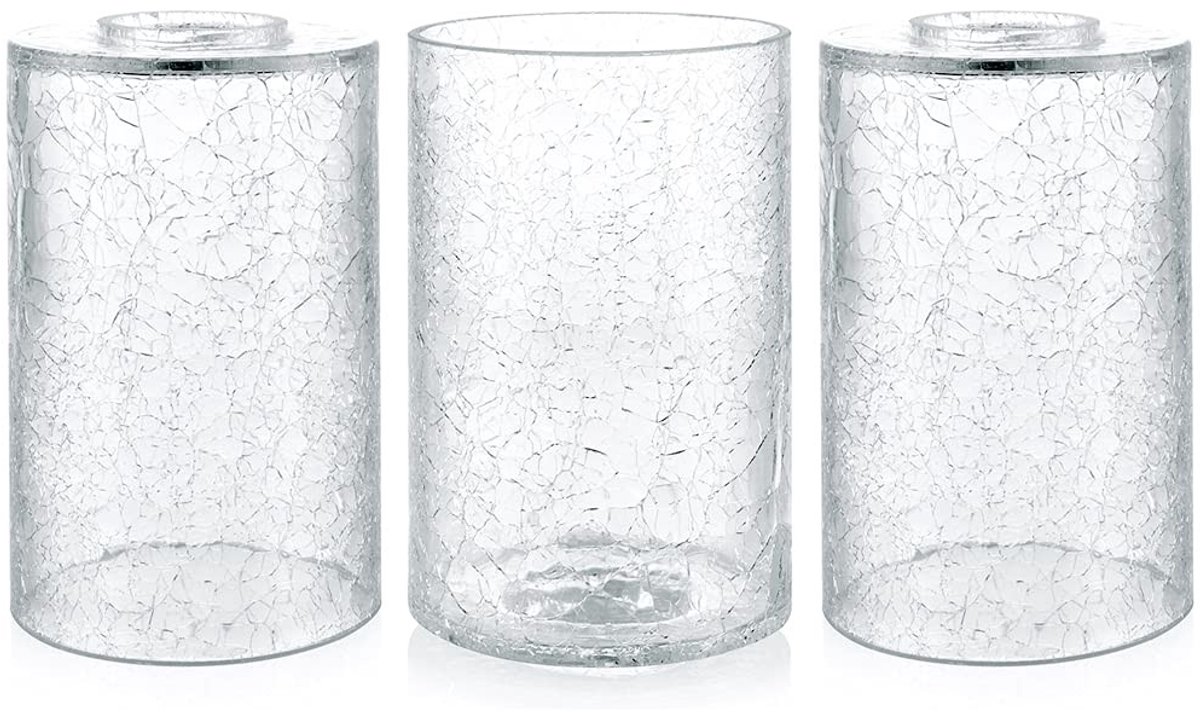 Omgoods - Transparante Glazen Lampenkap met Crackle Effect