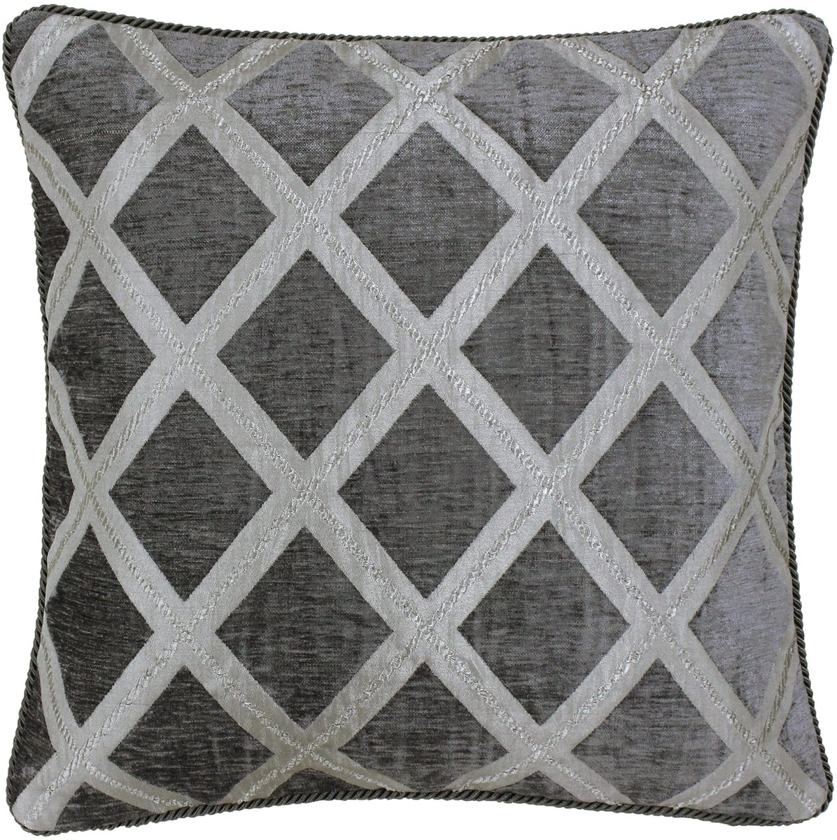 Omgoods - Geometrisch Design Kussenhoes 45x45 cm in Graphietgrijs
