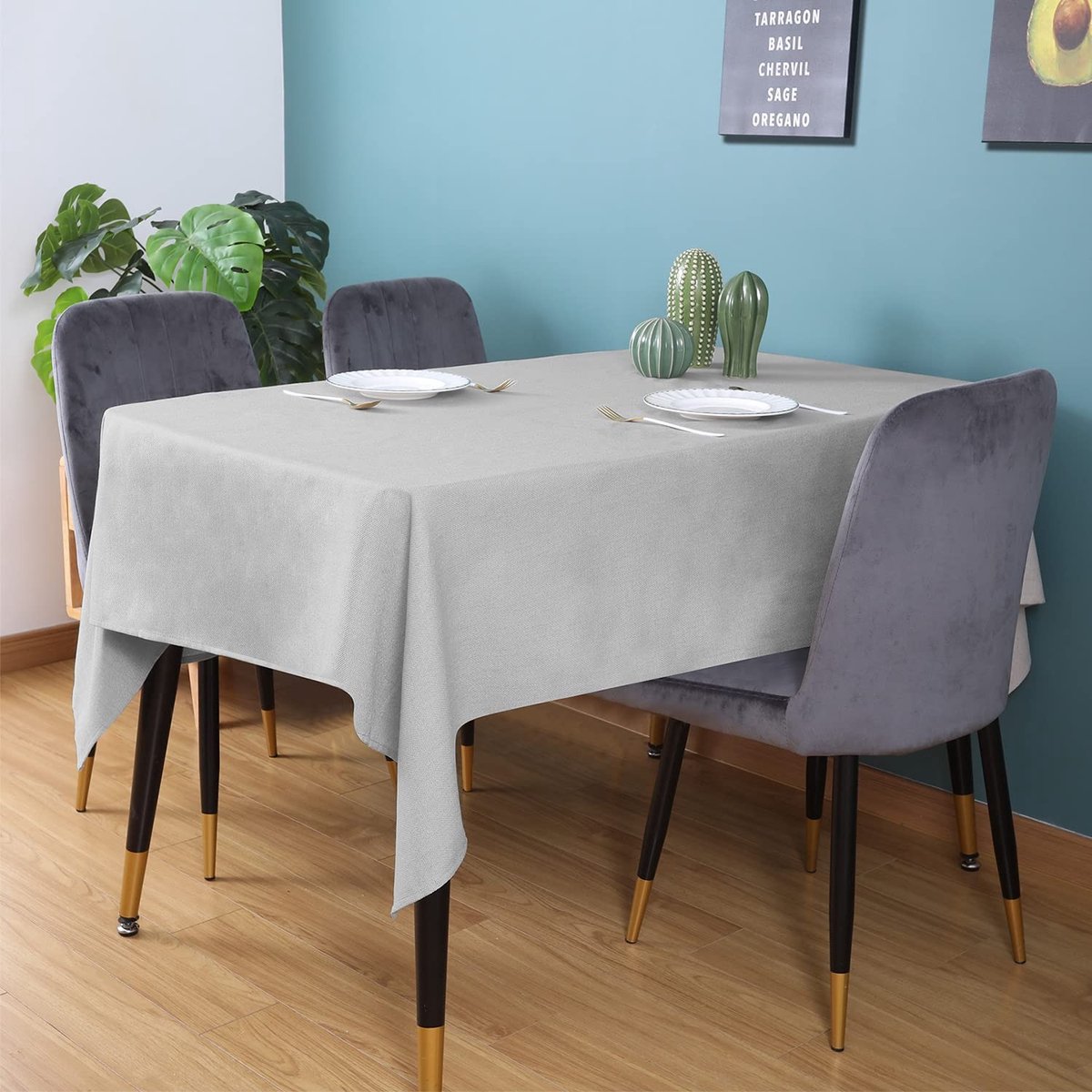 Omgoods - Rechthoekig Tafelkleed met Waterdichte Coating voor Binnen en Buiten