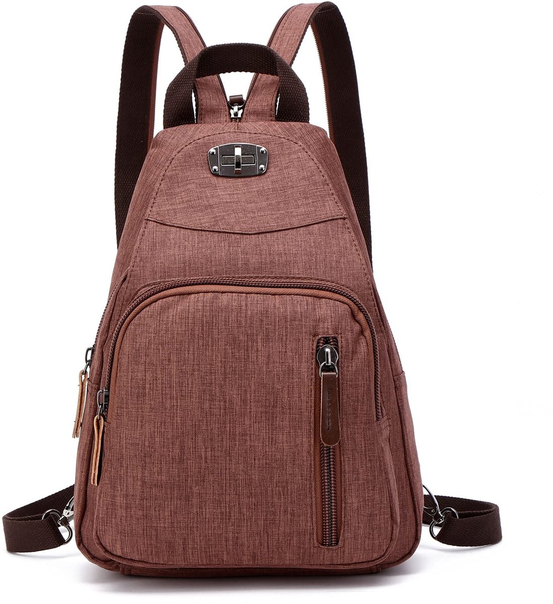 Omgoods - Retro Schoudertas voor Heren en Dames - Duurzame Sling Bag voor School en Vrije Tijd