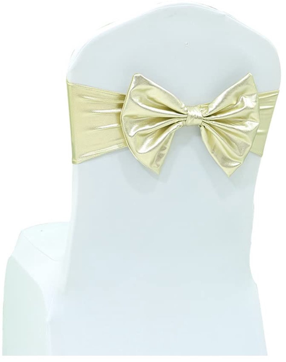 Omgoods- Stoel Sjerpen 10 Stks - Elastische Stretch Bands - Spandex Ceintuurs - Bruiloften/Verjaardag - Feestdecoratie - Hoogwaardige Kwaliteit - Stoelsjerp