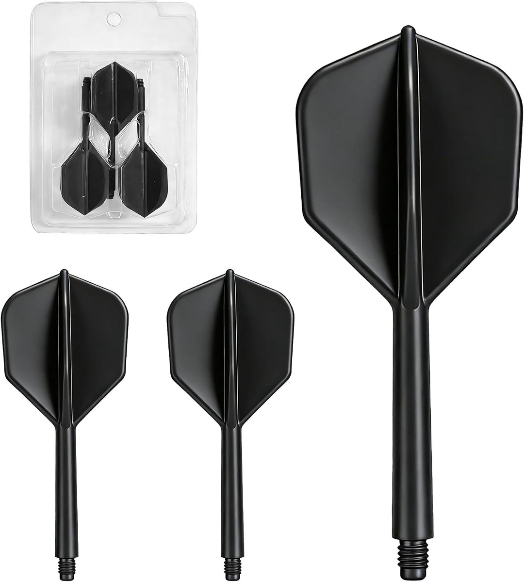 Pack of 3 Dart Fins and Fins 2BA Integrated Dart Shaft Standard Accessories Portable Dart Plastic Dart Dart Flights - ShopVlot
