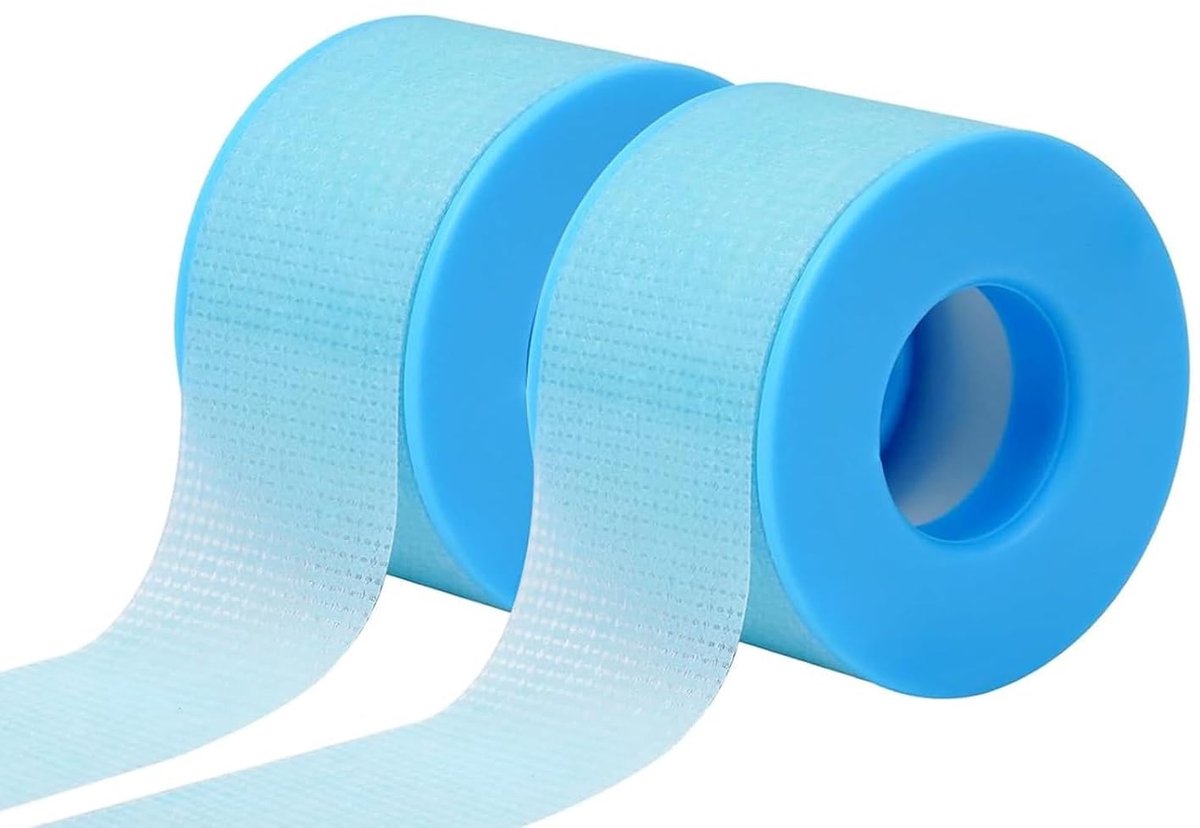 Set van 2 rollen plakband voor wimperextensions, wimperband, ademend microporeus verband voor wimperextensions - ShopVlot